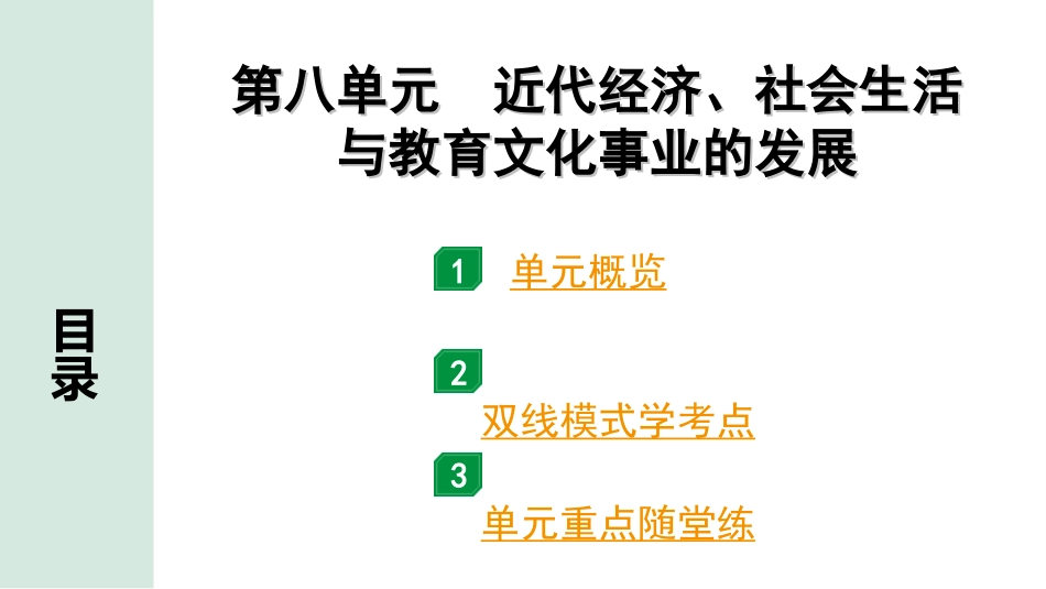 中考贵州历史1.第一部分  贵州中考考点研究_2.版块二  中国近代史_8.第八单元  近代经济、社会生活与教育文化事业的发展.ppt_第2页