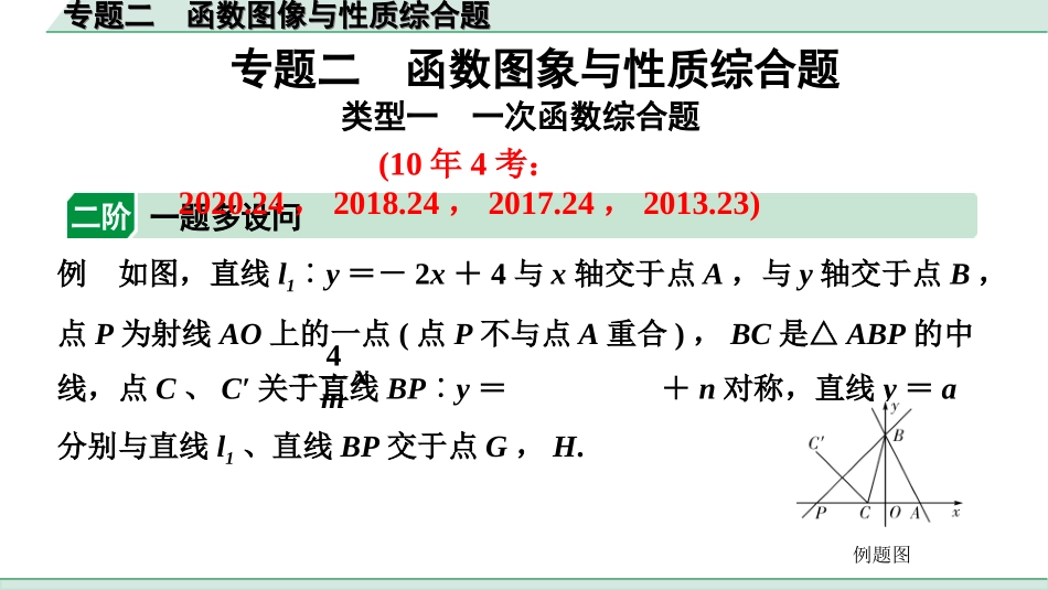 中考河北数学2.第二部分  河北重难专题研究_1.专题二  函数图像与性质综合题.ppt_第1页