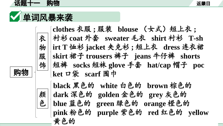 中考广东英语全书PPT_1.31. 第三部分 话题十一 购物.ppt_第3页