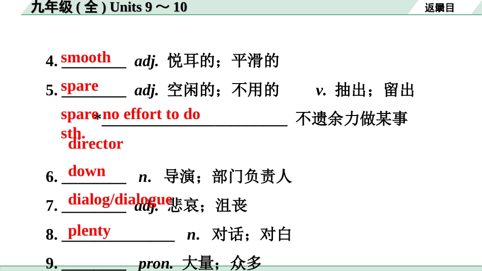 中考广东英语全书PPT_2.教材梳理_20.九年级（全）Units 9~10.ppt_第3页