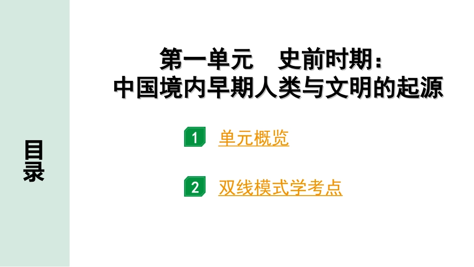 中考安徽历史1.第一部分    安徽中考考点研究_1.板块一　中国古代史_1.第一单元   史前时期：中国境内早期人类与文明的起源.ppt_第3页