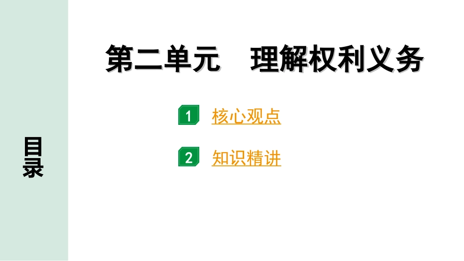 中考天津道法1.第一部分   考点研究_4. 八年级（下册）_2. 第二单元　理解权利义务.ppt_第1页