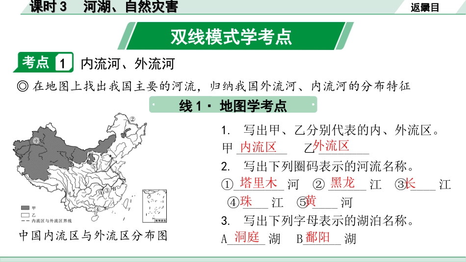 中考江西地理讲解册_1.第一部分 江西中考考点研究_3.模块三 中国地理_4.第二单元 中国的自然环境 课时3  河湖、自然灾害.ppt_第2页