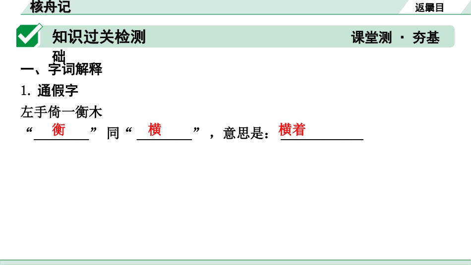 中考昆明语文2.第二部分  古诗文阅读_专题二  文言文阅读_第13篇　核舟记_核舟记（练）.ppt_第2页