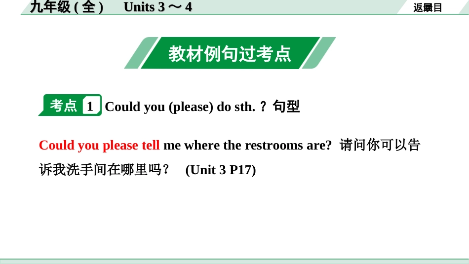 中考湖南课件英语18. 第一部分 九年级(全)　Units 3～4.ppt_第2页