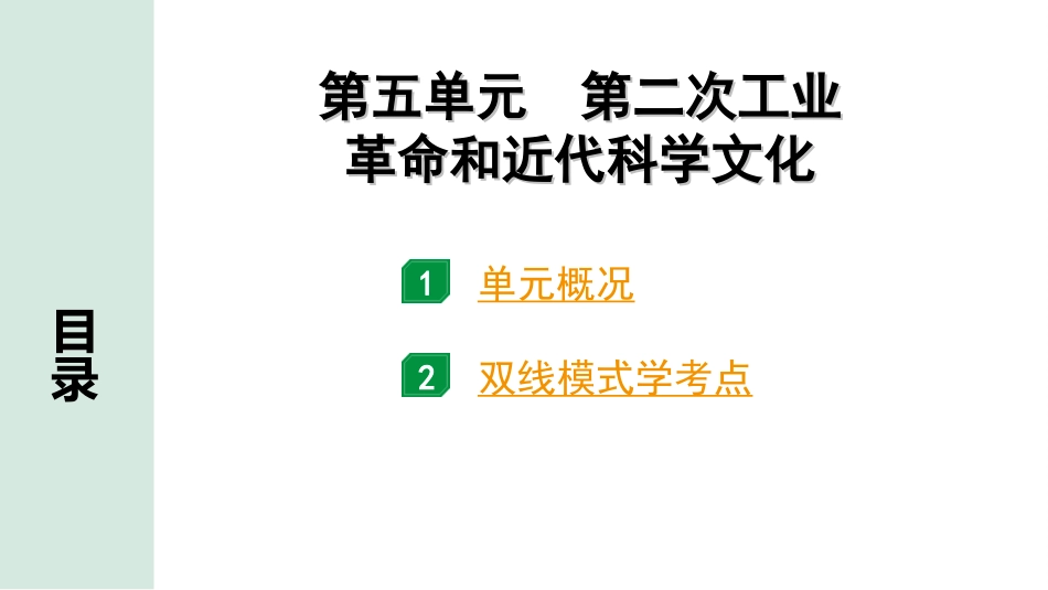 中考江西历史1.第一部分  江西中考考点研究_5.板块五  世界近代史_5.第五单元  第二次工业革命和近代科学文化.ppt_第2页