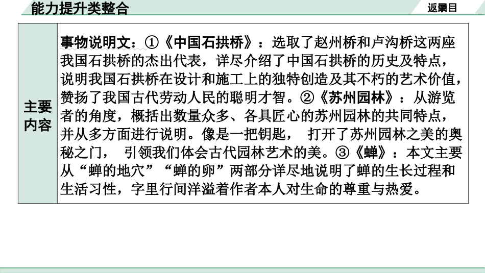 中考江西语文3.第三部分  现代文阅读_3.专题三  说明文阅读_立足教材看中考——文体知识及考点精讲_能力提升类整合.pptx_第3页