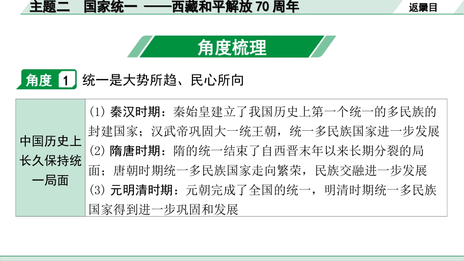 中考江西历史3.第三部分  江西中考主题研究_2.主题二  国家统一 ——西藏和平解放70周年.ppt_第3页