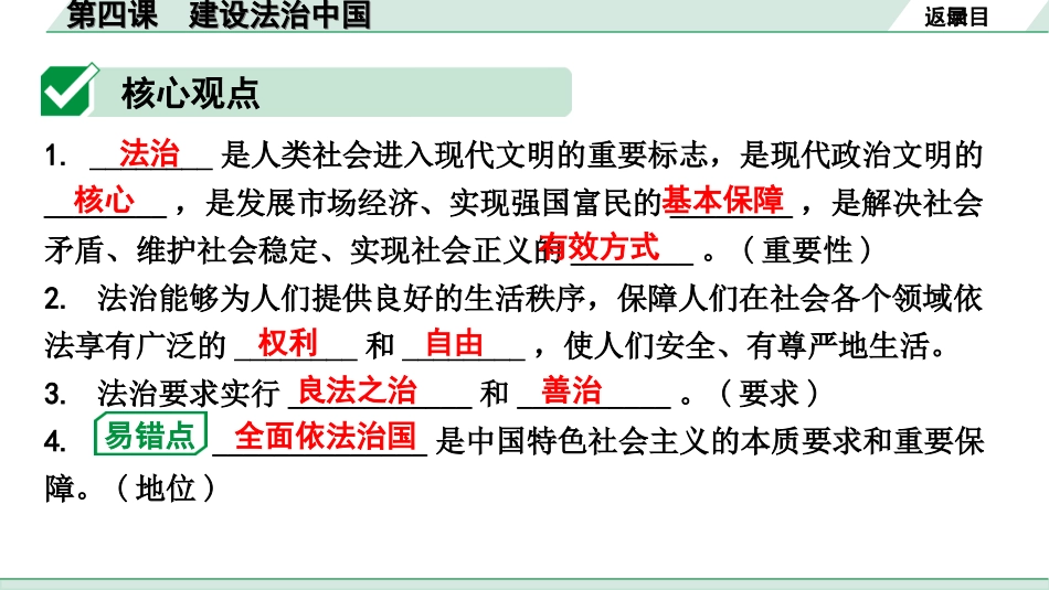 中考陕西道法1.第一部分  考点研究_1.九年级（上册）_2.第二单元  民主与法治_第四课　建设法治中国.ppt_第3页