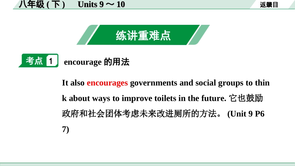 中考兰州英语16. 第一部分 八年级(下)　Units 9～10.ppt_第2页