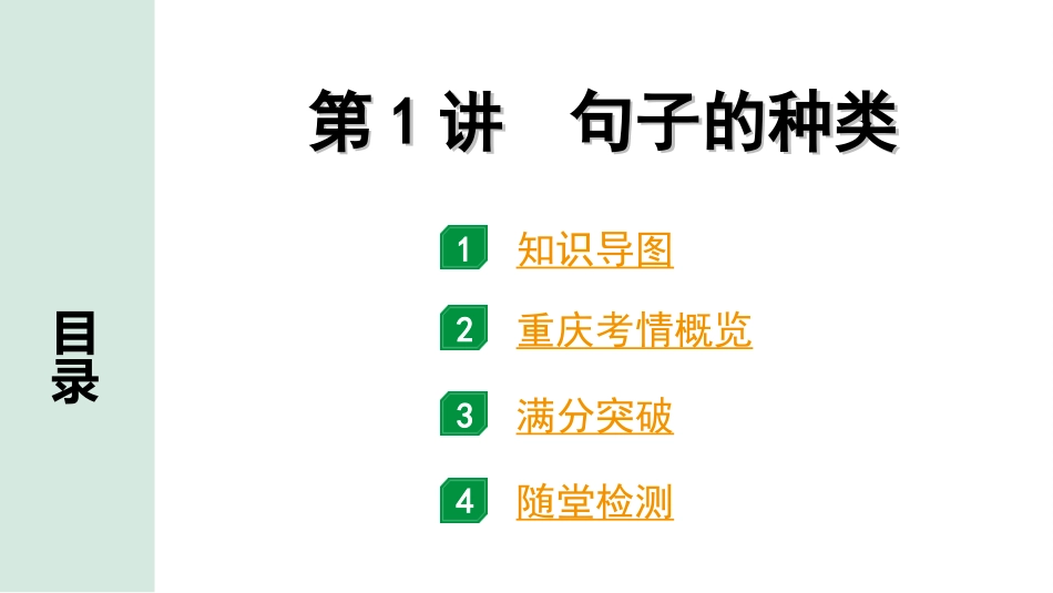 中考重庆英语40. 第二部分 专题五 第1讲 句子的种类.ppt_第2页