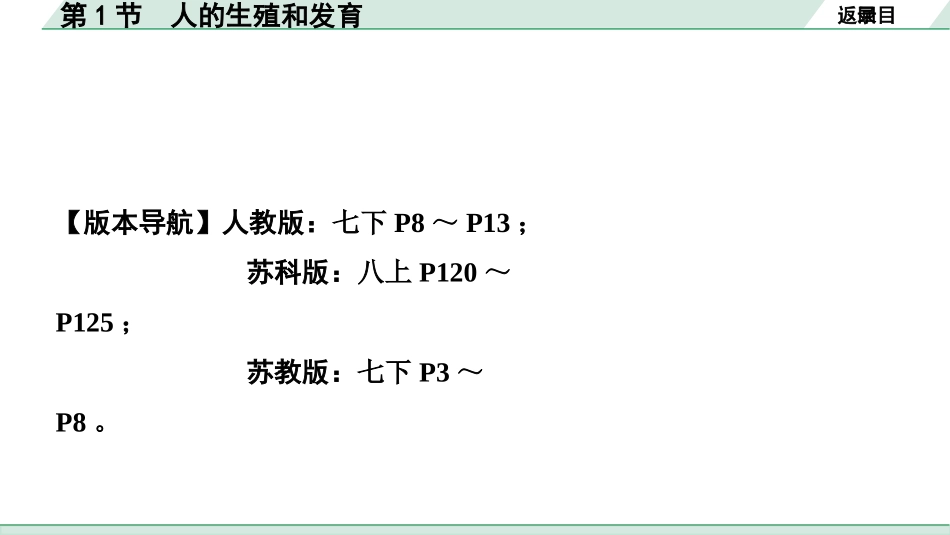 中考陕西生物学01.第一部分  陕西中考考点研究_06.主题六　生物的生殖、发育与遗传_01.第1节　人的生殖和发育.pptx_第2页