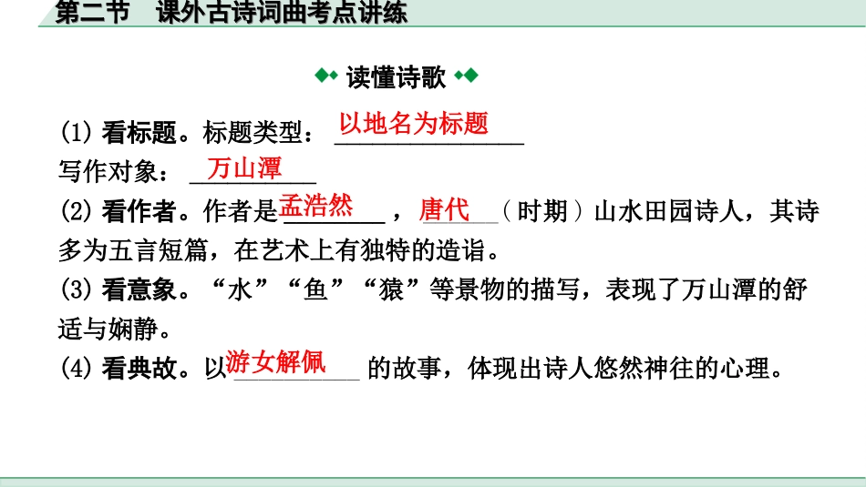 中考内蒙古语文2.第二部分  古诗文阅读_2.专题二  课外古诗词曲鉴赏_第二节  课外古诗词曲考点讲练.ppt_第3页