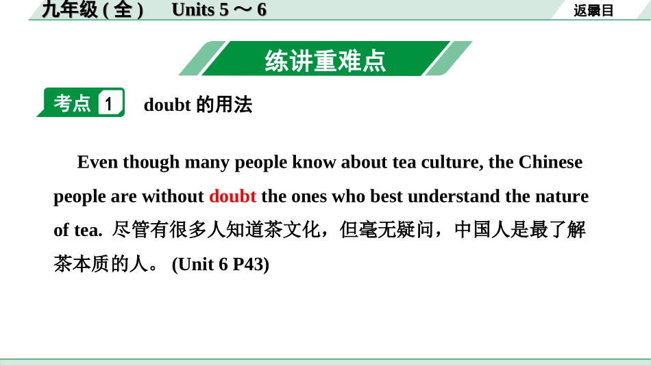 中考兰州英语19. 第一部分 九年级(全)　Units 5～6.ppt_第2页