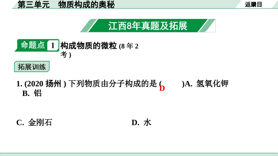 中考江西化学02.第一部分  江西中考考点研究_03.第三单元  物质构成的奥秘_第三单元  物质构成的奥秘.pptx_第2页