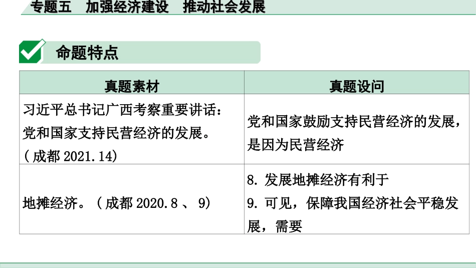 中考四川道法2.第二部分 热点研究_5.专题五  加强经济建设  推动社会发展.ppt_第2页