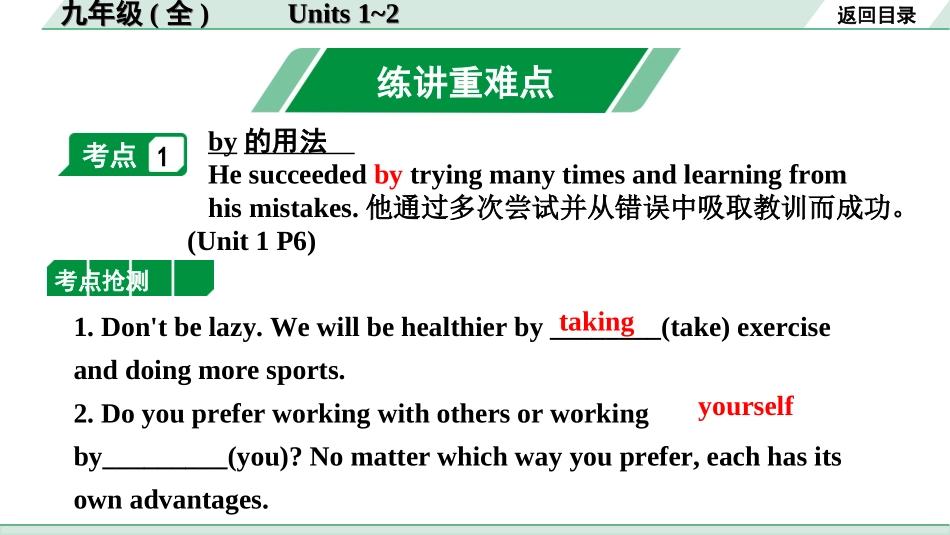 中考宁夏英语17. 第一部分 九年级（全）Units 1~2.ppt_第1页