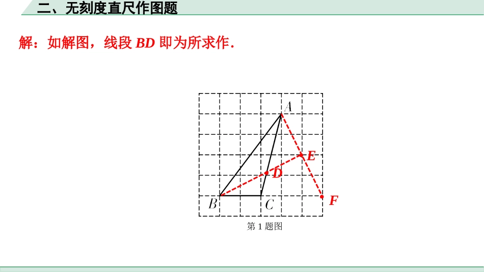 中考浙江数学3.第三部分  全国视野  创新题型推荐_二、无刻度直尺作图题.ppt_第2页