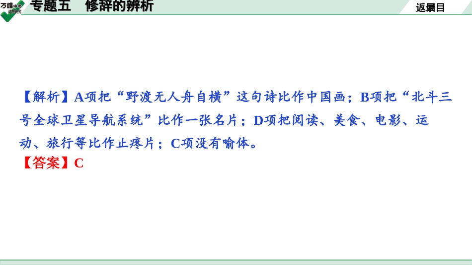 中考淄博语文1.第一部分  基础知识积累与运用_5.专题五  修辞的辨析_专题五　修辞的辨析.ppt_第3页