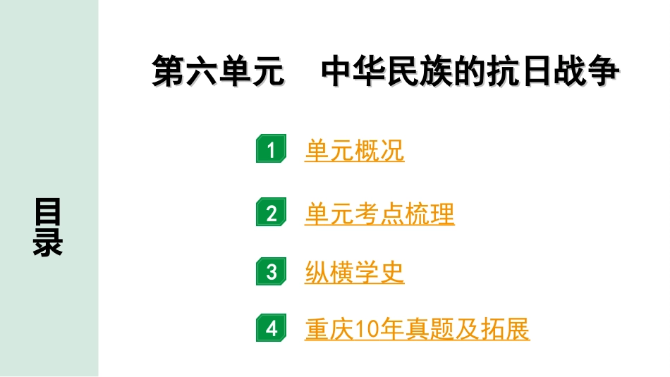 中考重庆历史1.第一部分  重庆中考考点研究_3.八年级上册_6.第六单元  中华民族的抗日战争.ppt_第2页