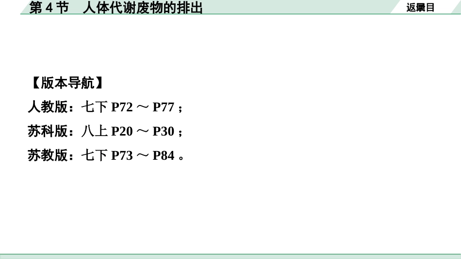 中考陕西生物学01.第一部分  陕西中考考点研究_04.主题四  生物圈中的人_04.第4节  人体代谢废物的排出.pptx_第2页