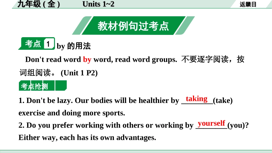 中考长沙英语18. 第一部分 九年级（全）Units 1~2.ppt_第2页