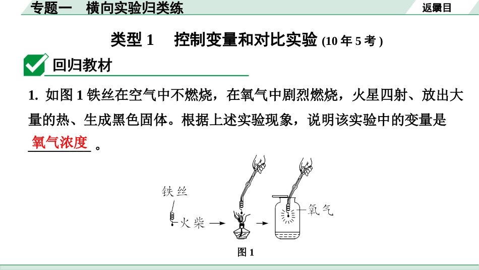 中考沈阳化学全书PPT_第二部分  沈阳中考专题突破_02.重难专题突破_01.专题一  横向实验归类练.pptx_第2页