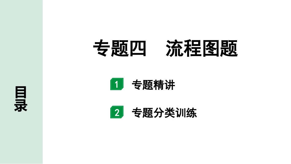 中考长沙化学03.第二部分　长沙中考专题研究_05.专题四　流程图题.pptx_第1页