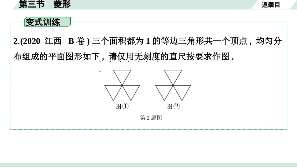 中考江西数学1.第一部分  江西中考考点研究_5. 第五章  四边形_3.第三节  菱形.ppt_第3页