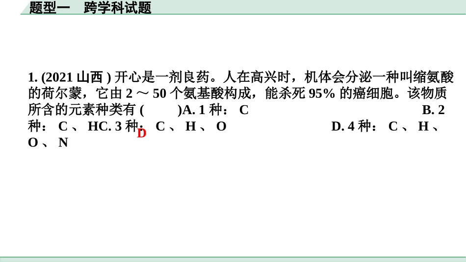 中考长沙化学04.全国视野　推荐题型_01.题型一　跨学科试题.pptx_第3页