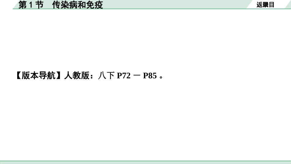 中考内蒙古生物学01.第一部分  内蒙古中考考点研究_10.主题十   健康地生活_02.第1节　传染病和免疫.pptx_第2页