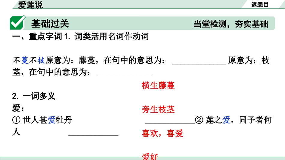 中考沈阳语文2.第二部分  古诗文阅读_2.专题二  文言文阅读_1.一阶 课标文言文梳理及训练_20.爱莲说_爱莲说（练）.pptx_第2页