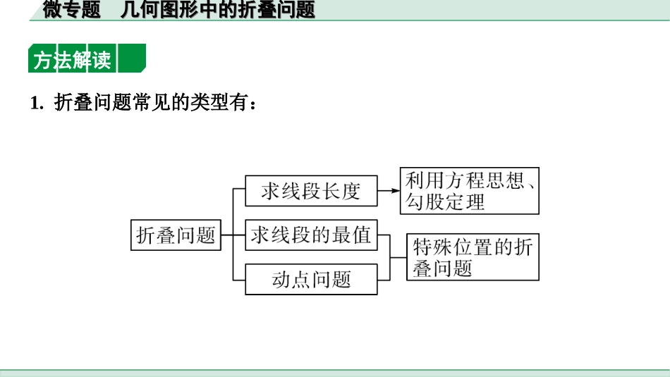 中考湖南数学1.第一部分  湖南中考考点研究_7.第七单元  图形的变化_4.微专题  几何图形中的折叠问题.ppt_第2页