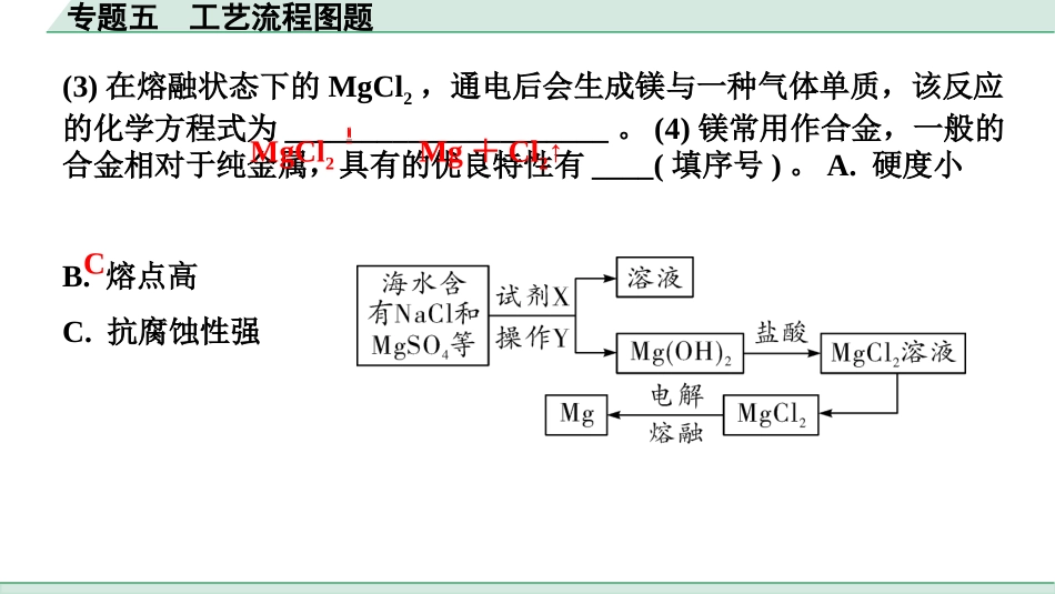 中考湖南化学03.第二部分　湖南中考专题研究_05.专题五　工艺流程图题.pptx_第3页