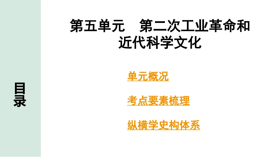 中考湖南历史1.第一部分　湖南中考考点研究_5.板块五　世界近代史_5.第五单元　第二次工业革命和近代科学文化.pptx_第2页