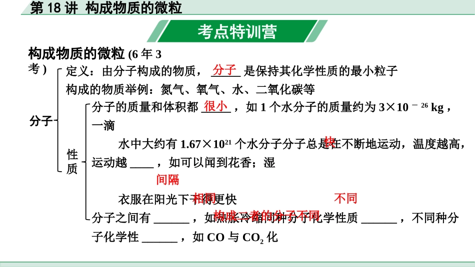 中考上海化学18.第18讲  构成物质的微粒.pptx_第2页