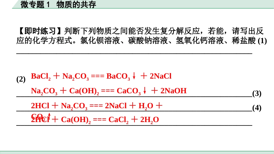 中考沈阳化学全书PPT_第二部分  沈阳中考专题突破_01.微专题突破_01.微专题1  物质的共存.pptx_第3页