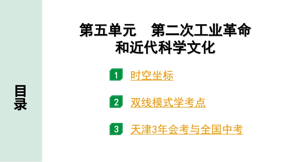 中考天津历史1.第一部分  天津中考考点研究_5.板块五  世界近代史_5.第五单元  第二次工业革命和近代科学文化.ppt_第2页