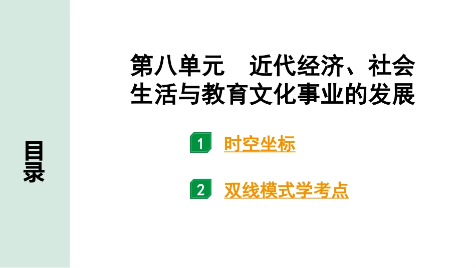 中考四川历史1.第一部分  四川中考考点研究_2.板块二  中国近代史_8.第八单元　近代经济、社会生活与教育文化事业的发展.pptx_第2页