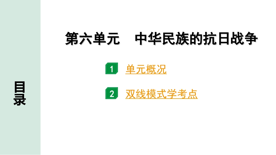 中考江西历史1.第一部分  江西中考考点研究_2.版块二  中国近代史_6.第六单元  中华民族的抗日战争.ppt_第2页