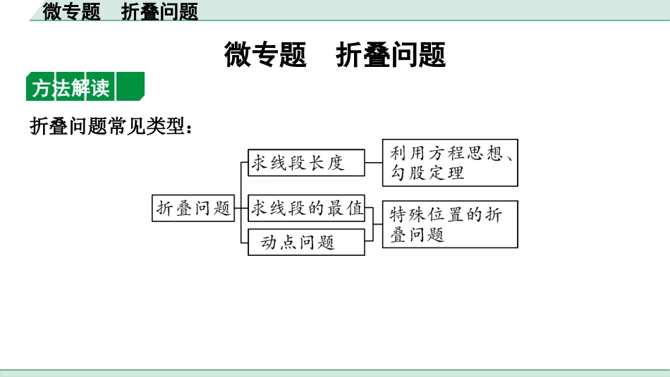 中考内蒙古数学1.第一部分  内蒙古中考考点研究_7.第七单元  图形的变化_4.微专题  折叠问题.pptx_第1页