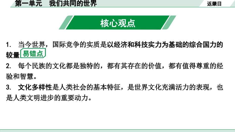 中考天津道法1.第一部分   考点研究_6. 九年级（下册）_1. 第一单元　我们共同的世界.ppt_第3页