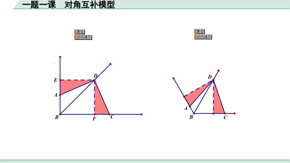 中考四川数学1.第一部分  四川中考考点研究_4.第四章  三角形_8.一题一课  对角互补模型.ppt_第2页