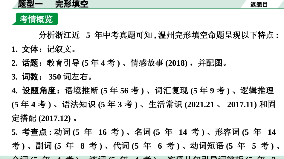 中考浙江英语41. 第三部分 题型一 完形填空.ppt_第3页