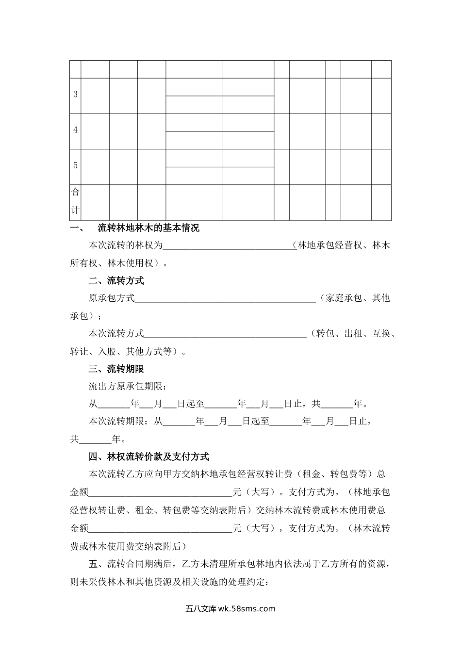 集体林权流转合同书.docx_第2页