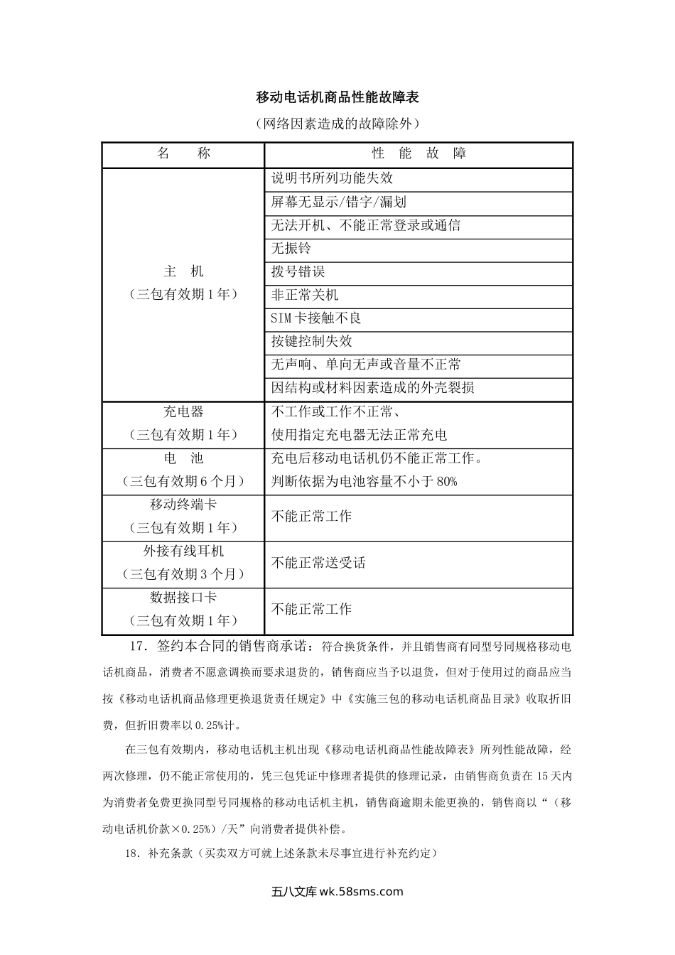 上海市移动电话机买卖合同.docx_第3页