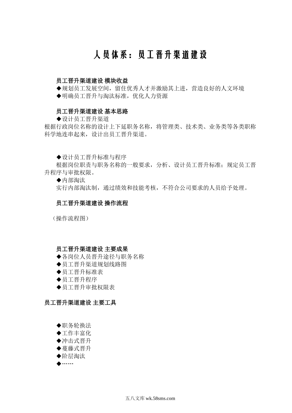 人员体系流程员工晋升渠道建设.doc_第1页