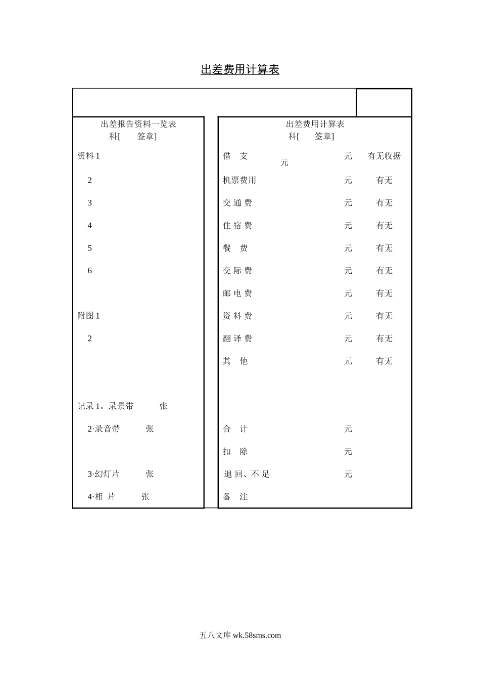 出差费用计算表.doc_第1页