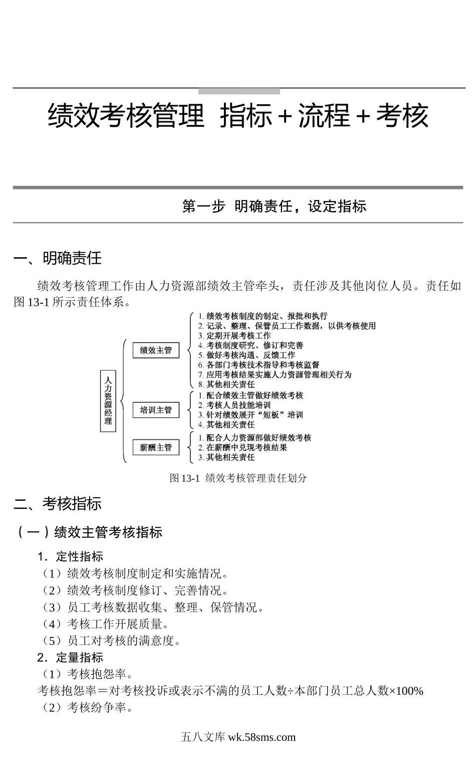 绩效考核管理流程加指标.docx_第1页