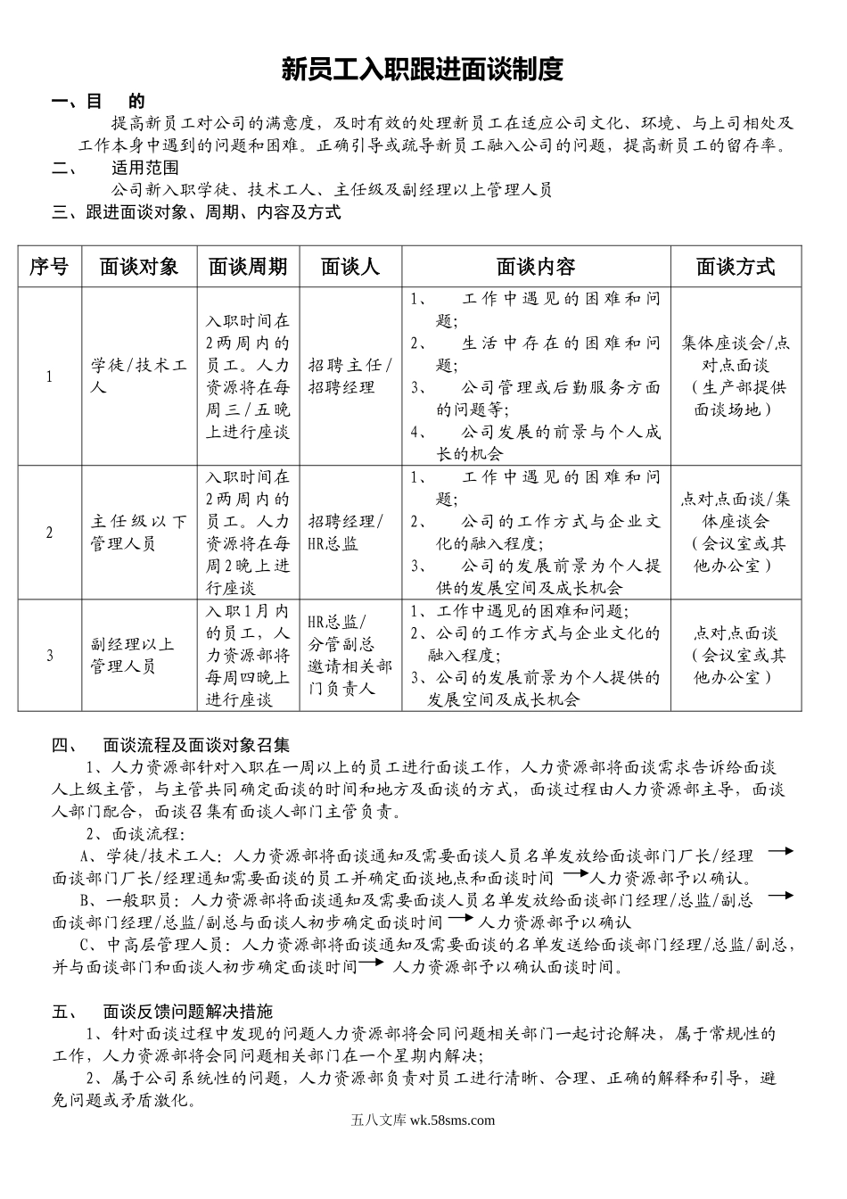 新员工入职跟进面谈制度.doc_第1页